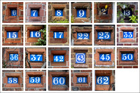 composite of blue plaques